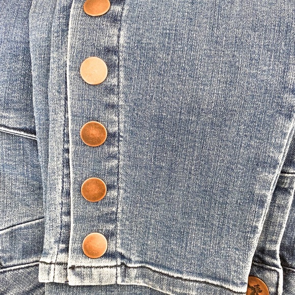 ONE TEASPOON Cali Blue Preachers Snap Ankle Jeans - Picture 8 of 11